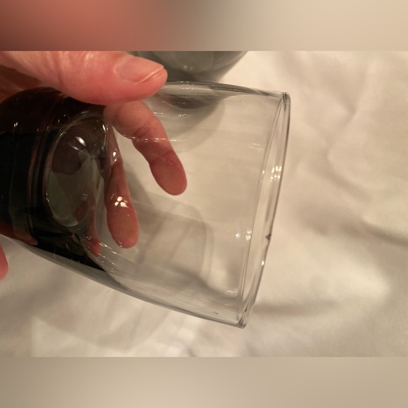 3 Vintage Libbey CLASSIC SMOKE GRAY Rocks Old Fashioned All Purpose Glasses - Picture 5 of 5